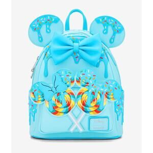 Loungefly Disney Minnie Mouse
Lollipop Blue Sprinkle Ears Mini Backpack